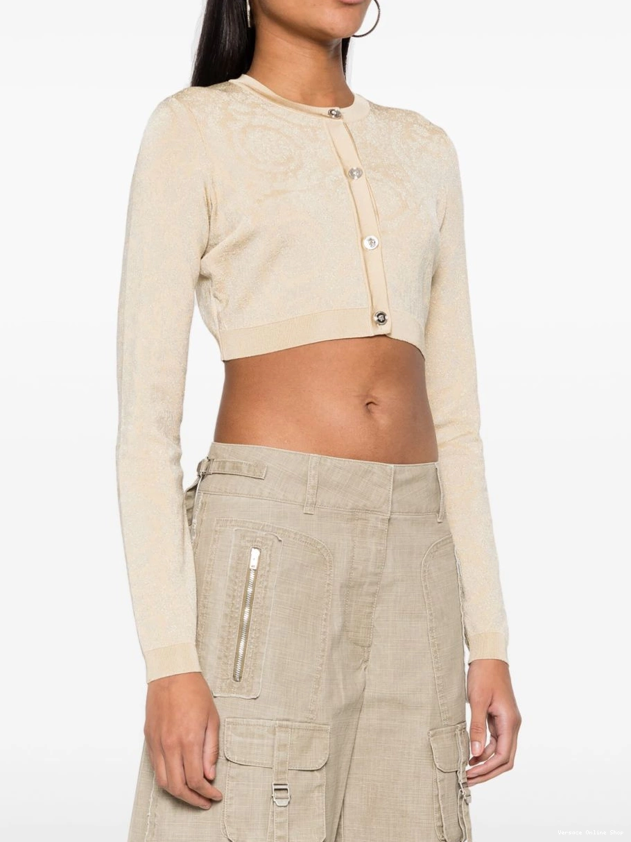 Affordable cropped cardigan lurex Women Barocco Versace 0501